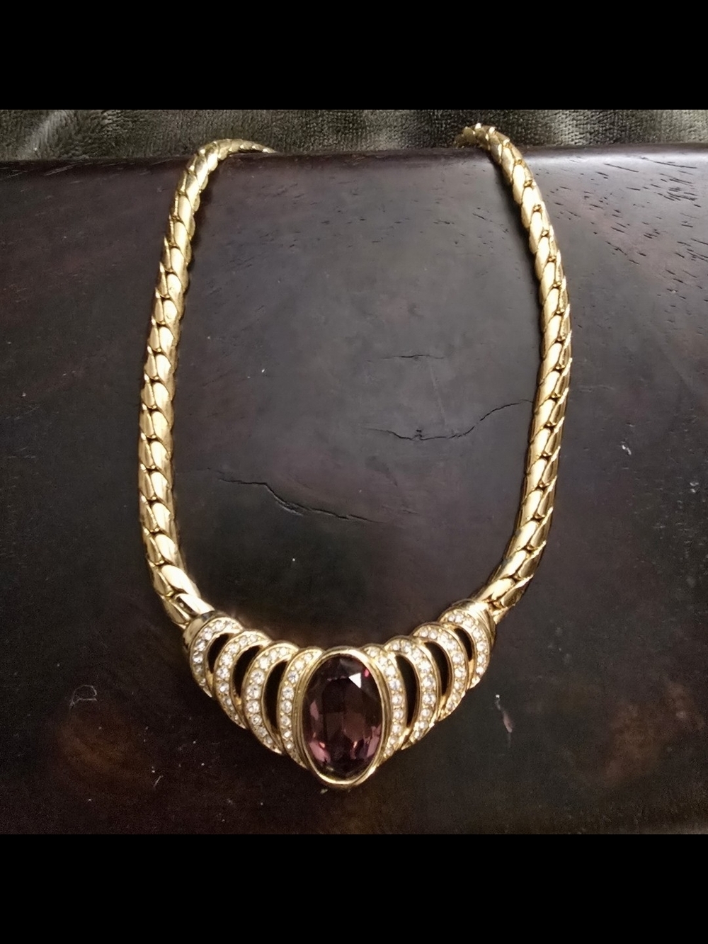 1980's Christan Dior amethyst  necklace